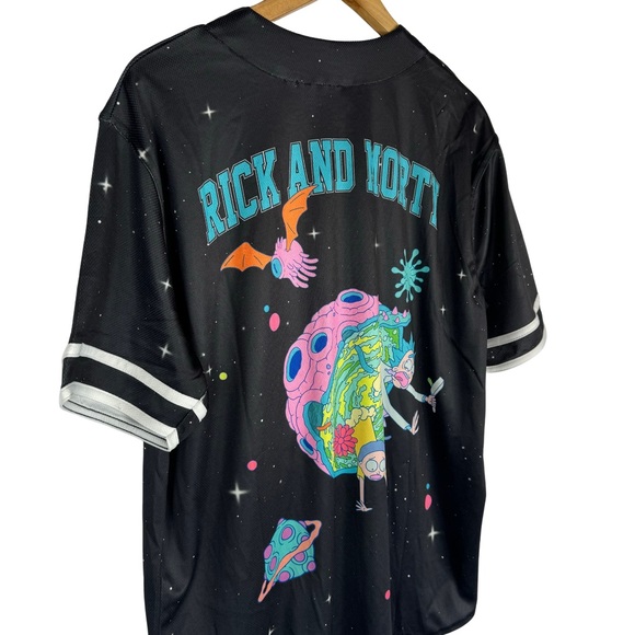 🔥🔥Rick And Morty Trippy Cosmic Baseball Jersey - Picture 6 of 9